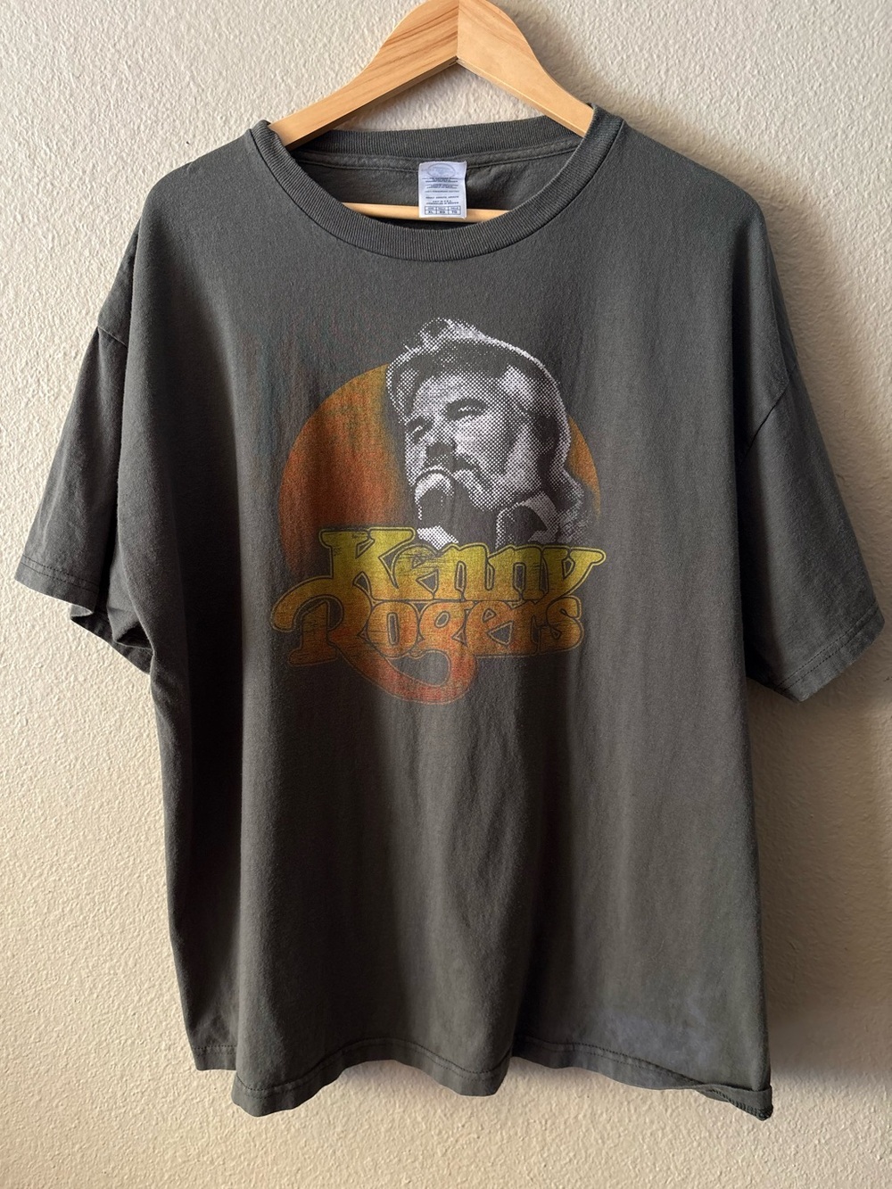 Vintage Y2K Kenny Rogers Graphic T-Shirt XL Delta Pro Weight Country Music